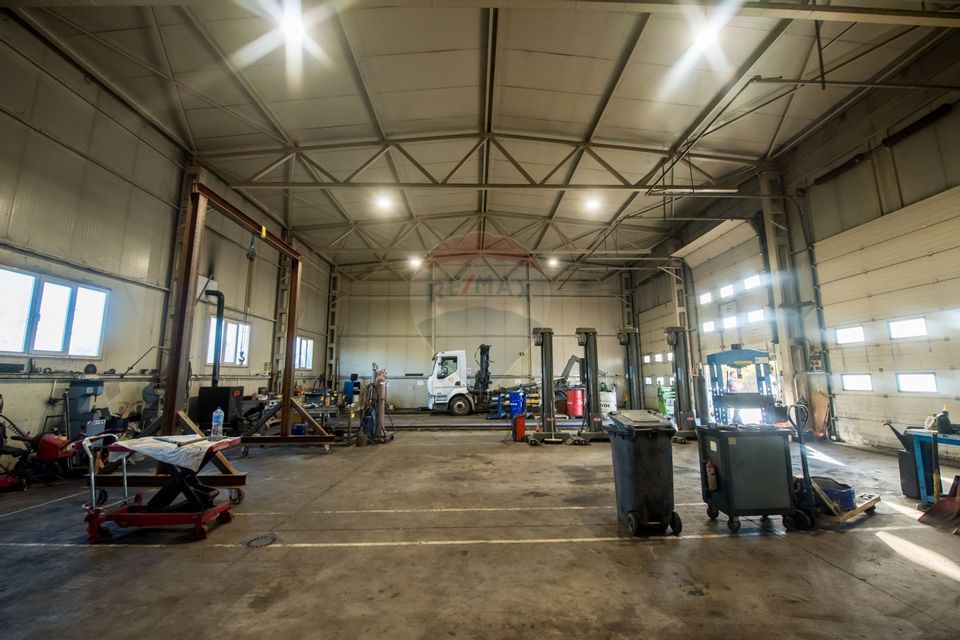 Hală industrială P+1 – 490 mp utili | Teren 2.447 mp | Platformă beton