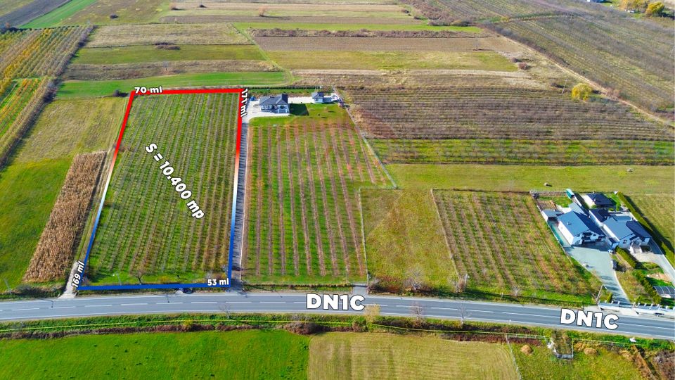 De Vanzare teren in Somcuta cu FRONT LA DN