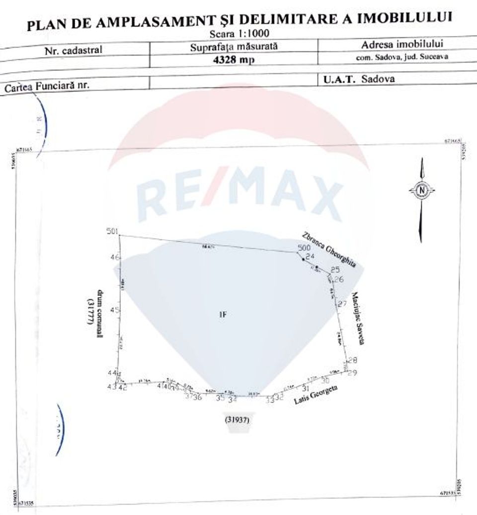 Land 5,328sqm Sadova / Strada Latiseni