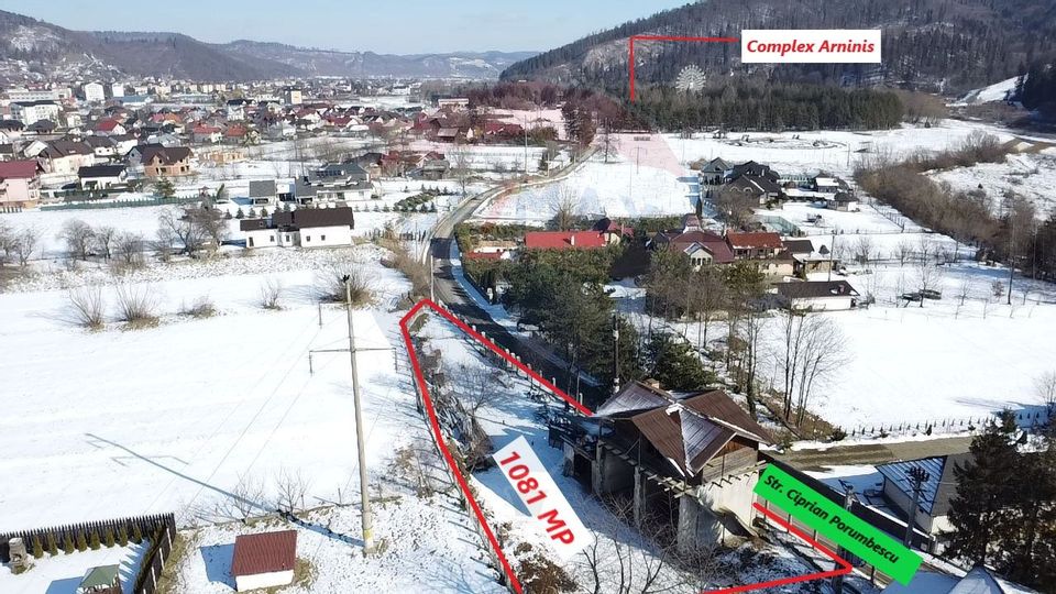 Teren intravilan 1081 mp + construcție 230 mp – Gura Humorului,