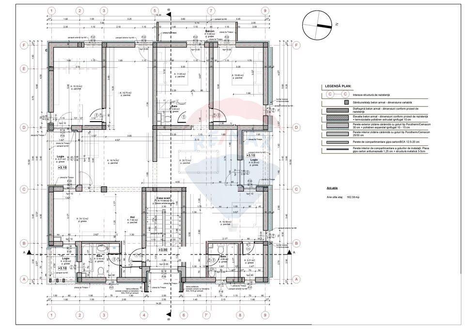 162mp birouri, zona centrala, parcari, cladire moderna