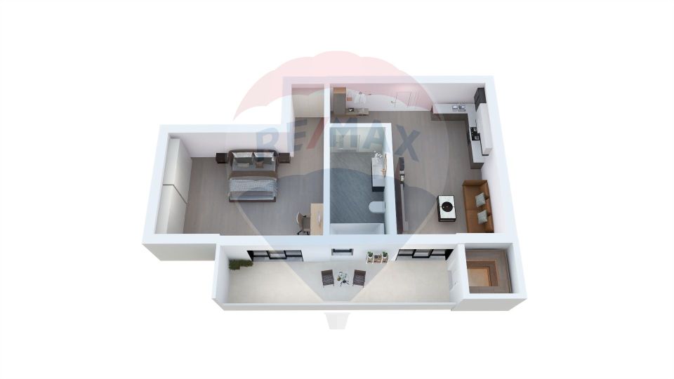 Apartament 2 camere, zonă liniștită
