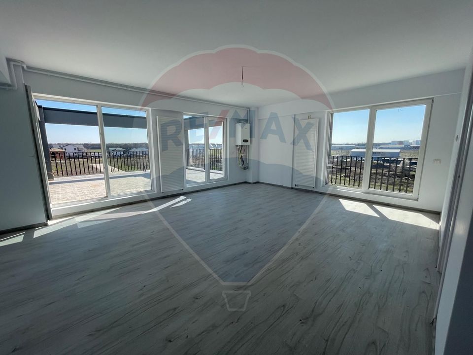 Apartament 2 camere cu terasa spectaculoasa de vanzare in Otopeni