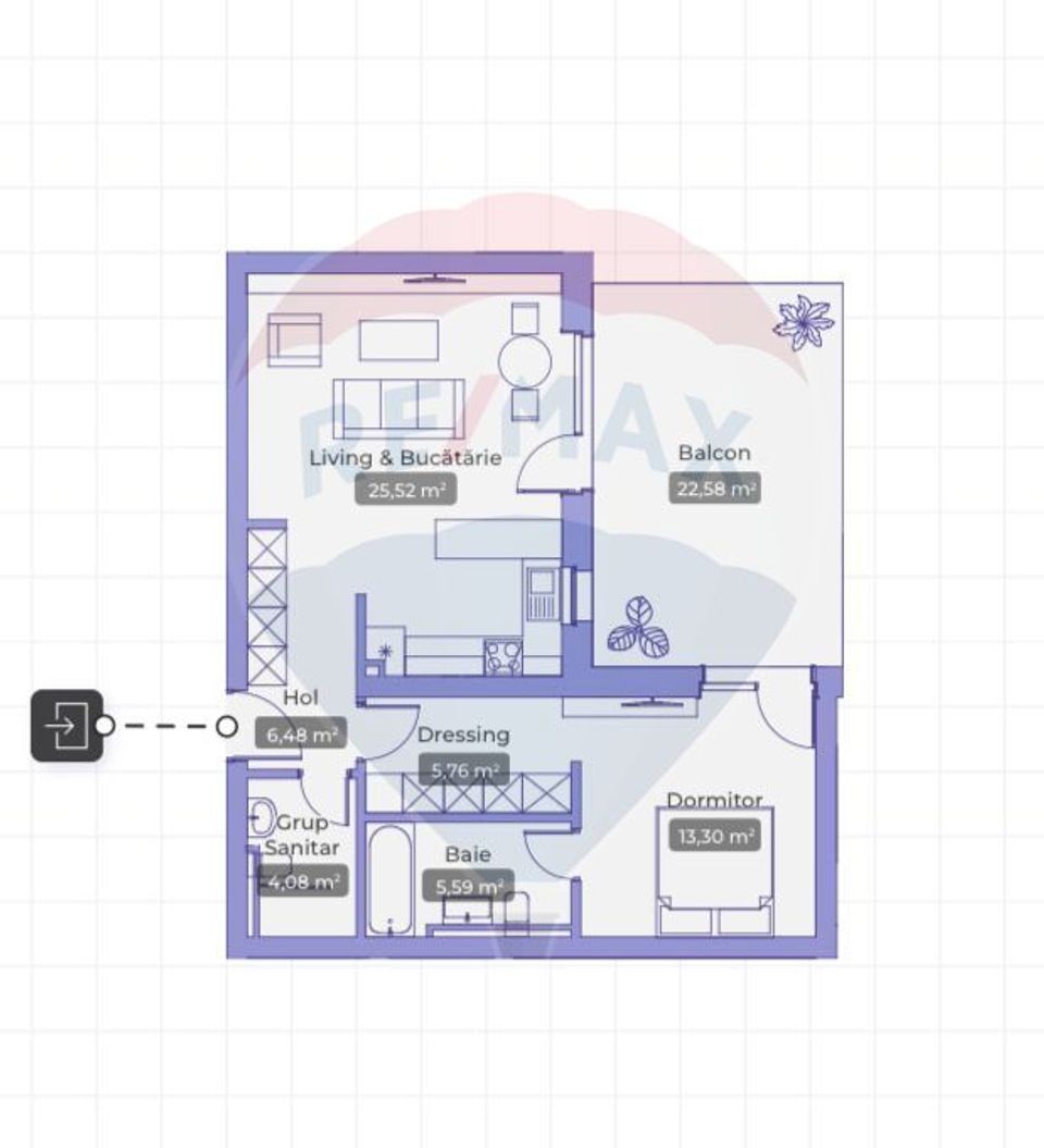 2 room apartment & turnkey terrace - ARQA Jolie Ville - Pipera