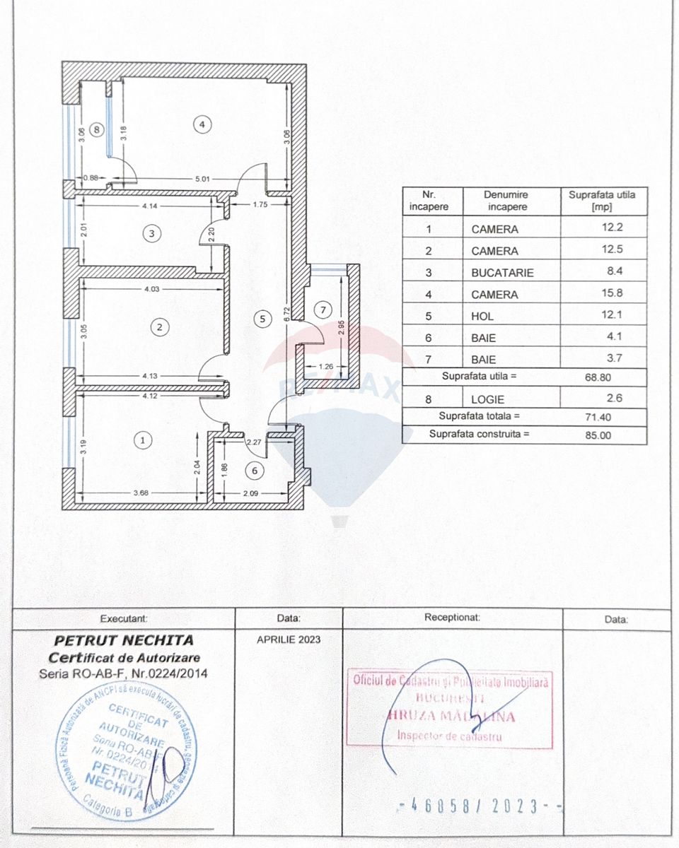 For sale ap. | like new | 3 bedrooms | 72 sqm | New Bucharest