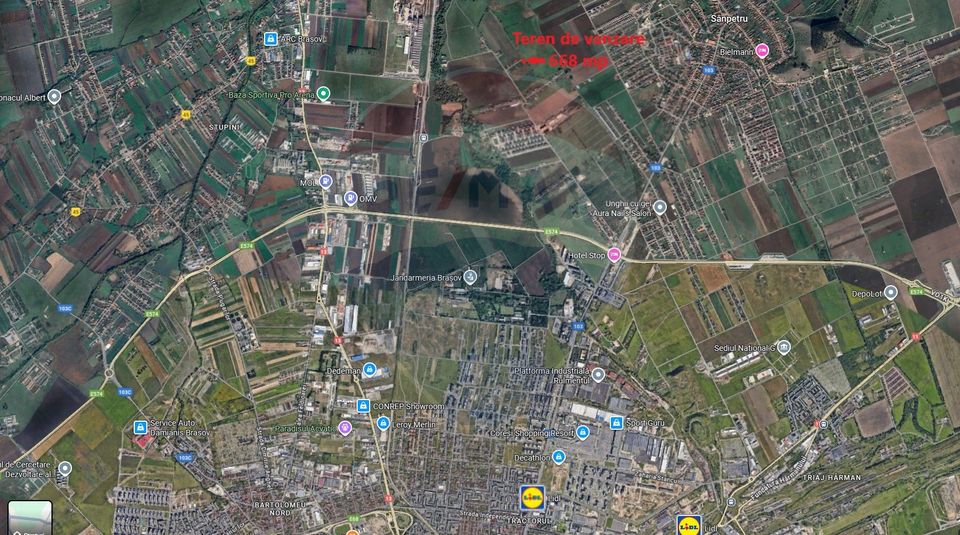 Teren intrare Sanpetru 668mp, str Tudor Arghezi-zona cartier Subcetate