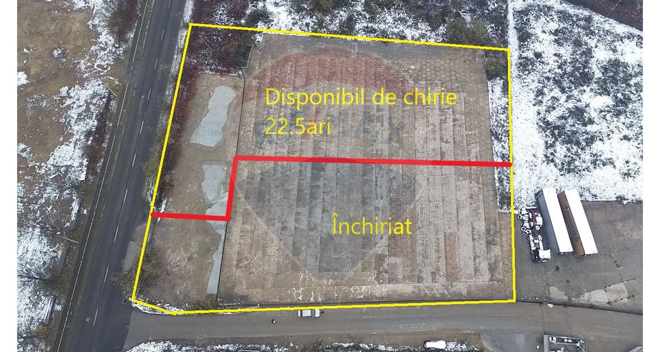 Jumătate de platforma betonata de închiriat Oborului