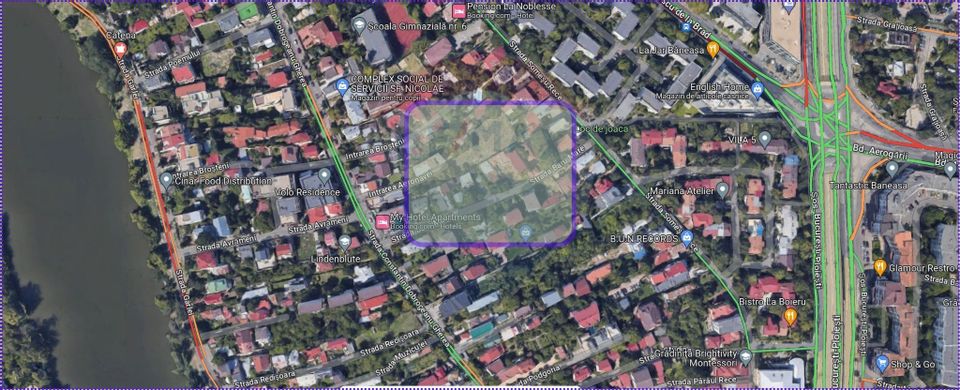 Baneasa land, Dobrogeanu Gherea, 416 sqm, opening 20 m