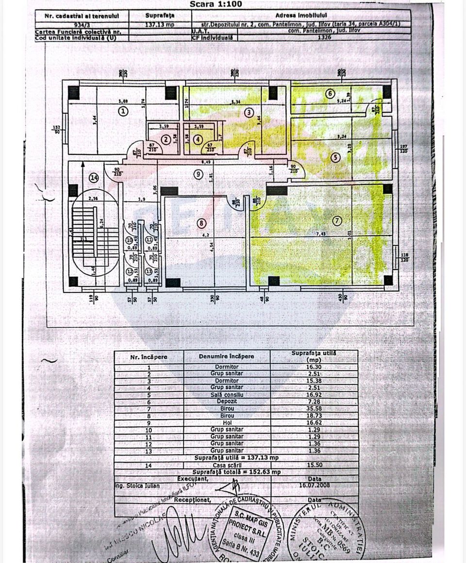 Spațiu de birouri de 102mp de închiriat în zona Est