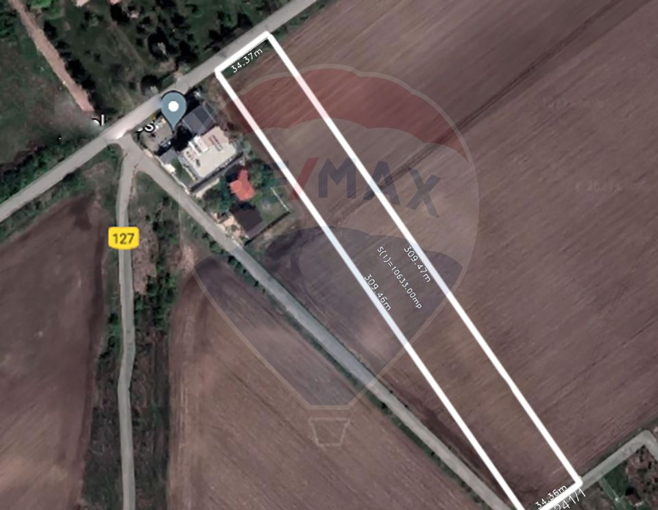 Land 10,633sqm Clinceni / Strada DC125