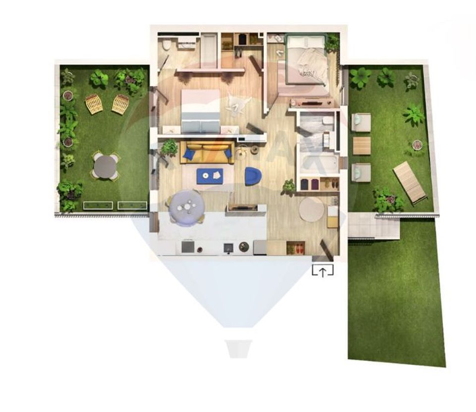 Vând apartament 3 camere, zona centrală