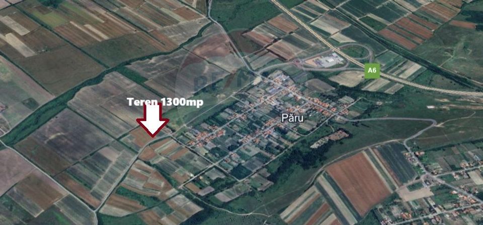 Teren 1,300mp Paru / Soseaua Principala