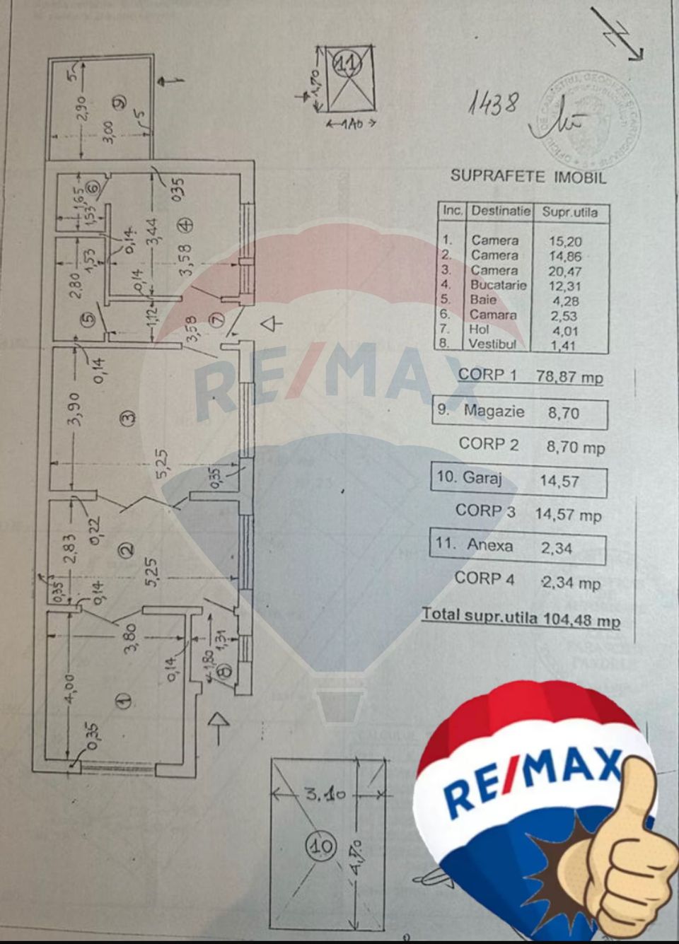 3 room House / Villa for sale, Pieptanari area