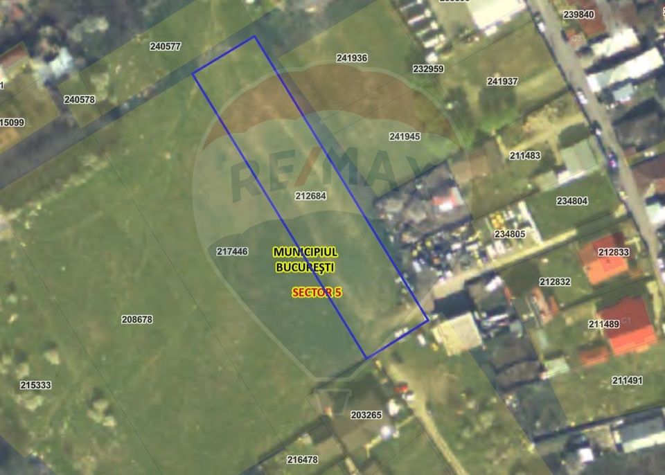 Teren 2.819 mp in Sectorul 5, sub 100 EUR/mp, dezvoltare rezidențială