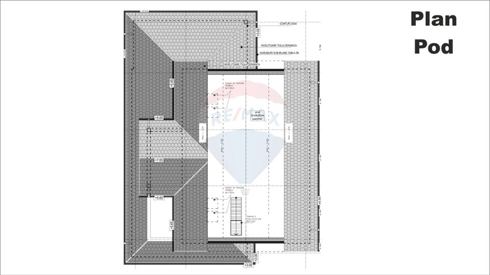 Villa in red, with 823sqm land in Cristian, Str C-tin Brâncoveanu