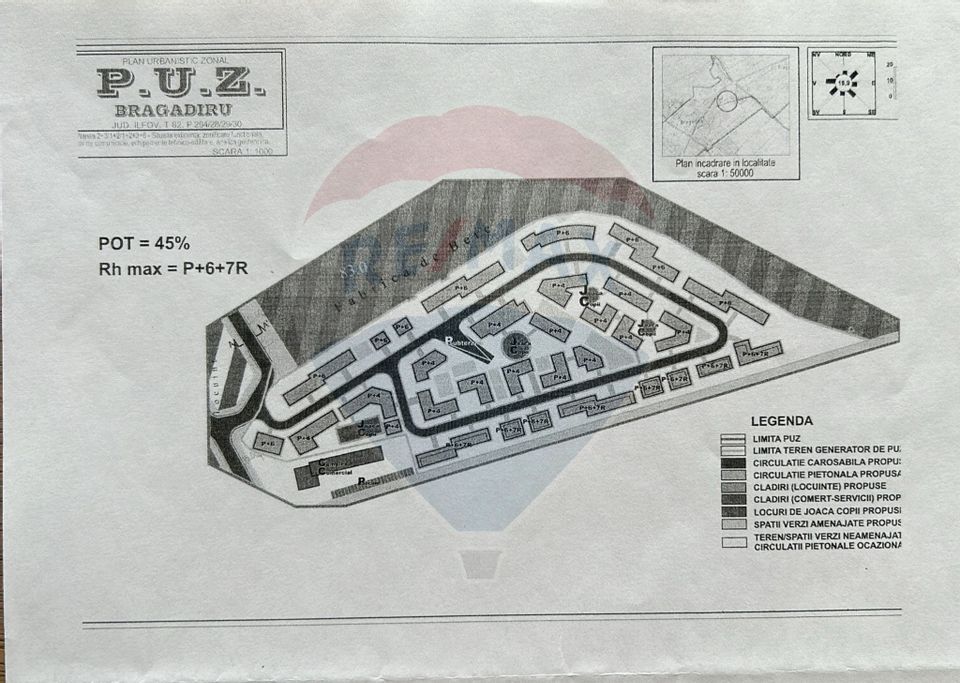 Vanzare Teren intravilan constructii Bragadiru/Sos. Alexandriei