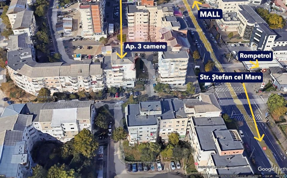 Apartament cu 3 camere de vânzare în zona Stefan cel Mare