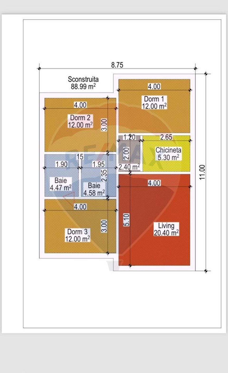 Teren de vanzare , Autorizetie 20 camere + Avize, Dunavatu de Jos