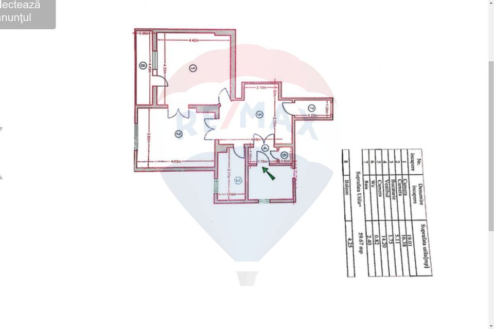 3 room Apartment for rent, Foisorul de Foc area