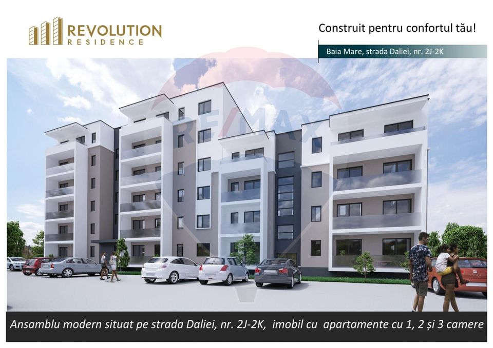 Apartamente cu 1,2,3 camere in complexul rezidential din Baia Mare!