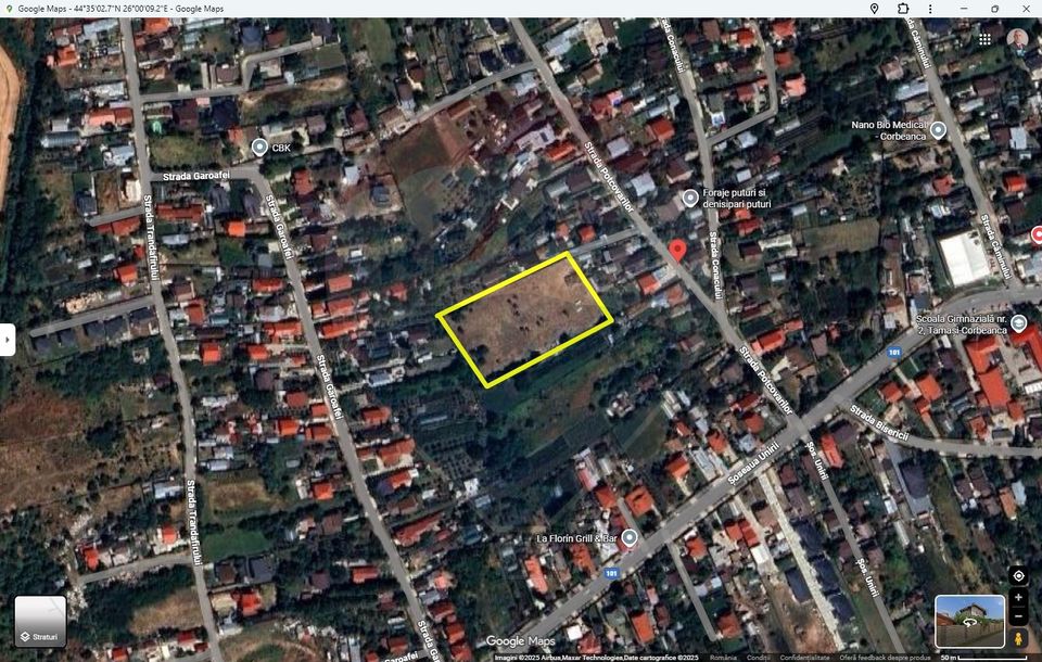 Teren Intravilan  6,122mp Corbeanca / Tamasi