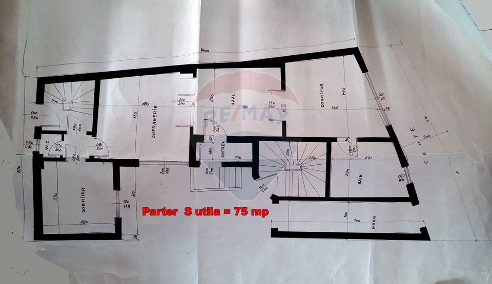 Villa for sale 210sqm usable B+GF+1+M, land 270sqm, Eminescu Mosilor