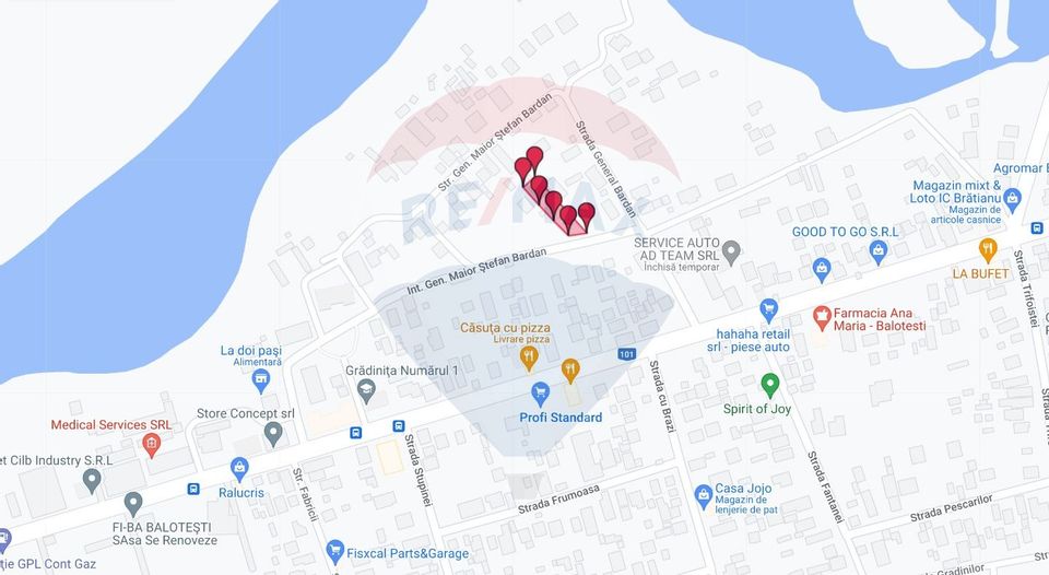 Land for sale, 1,000sqm, Balotesti with project and authorization