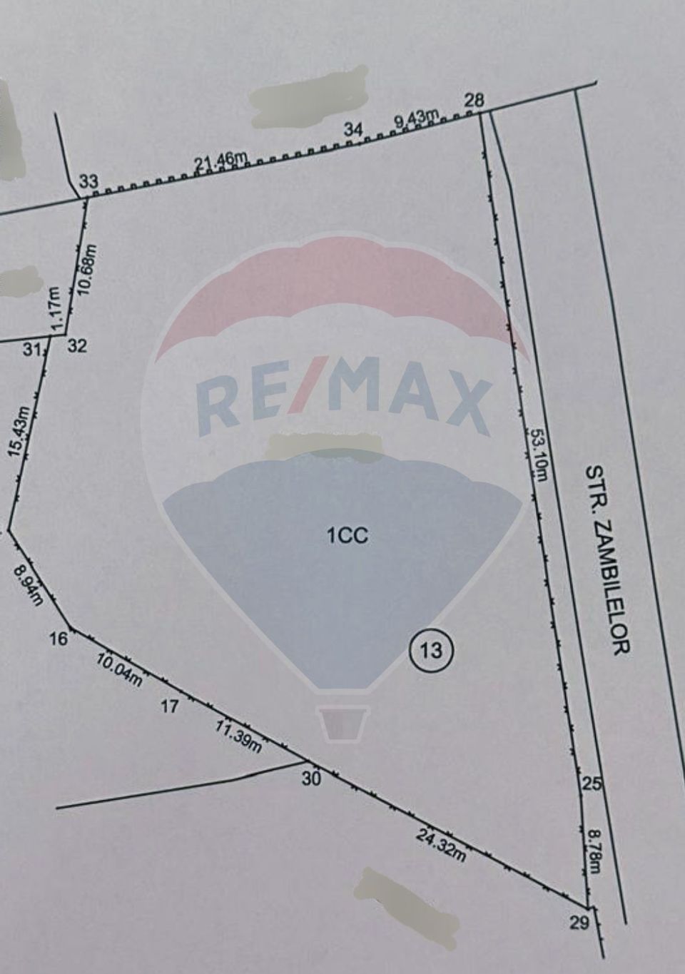 Teren 1,749mp Piatra-Neamt / Strada Zambilelor