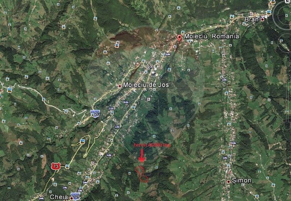 Teren extravilan Moieciu 45316mp