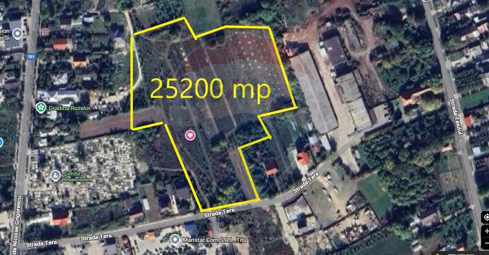 Vanzare Teren Intravilan 25.200mp Titu / Strada Tera