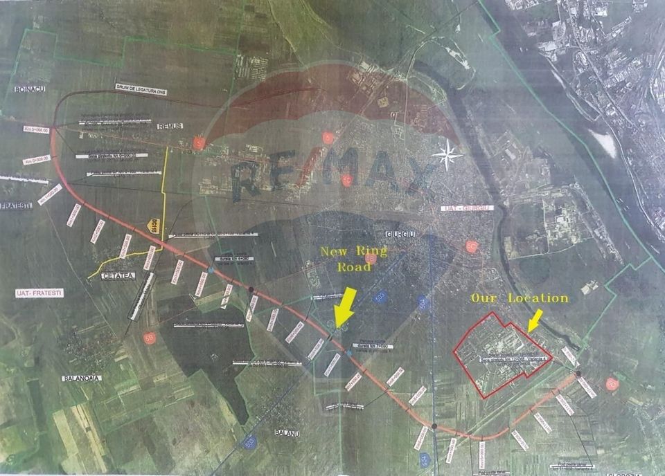 DE VANZARE Teren intravilan 500,000mp Giurgiu / Strada Sloboziei