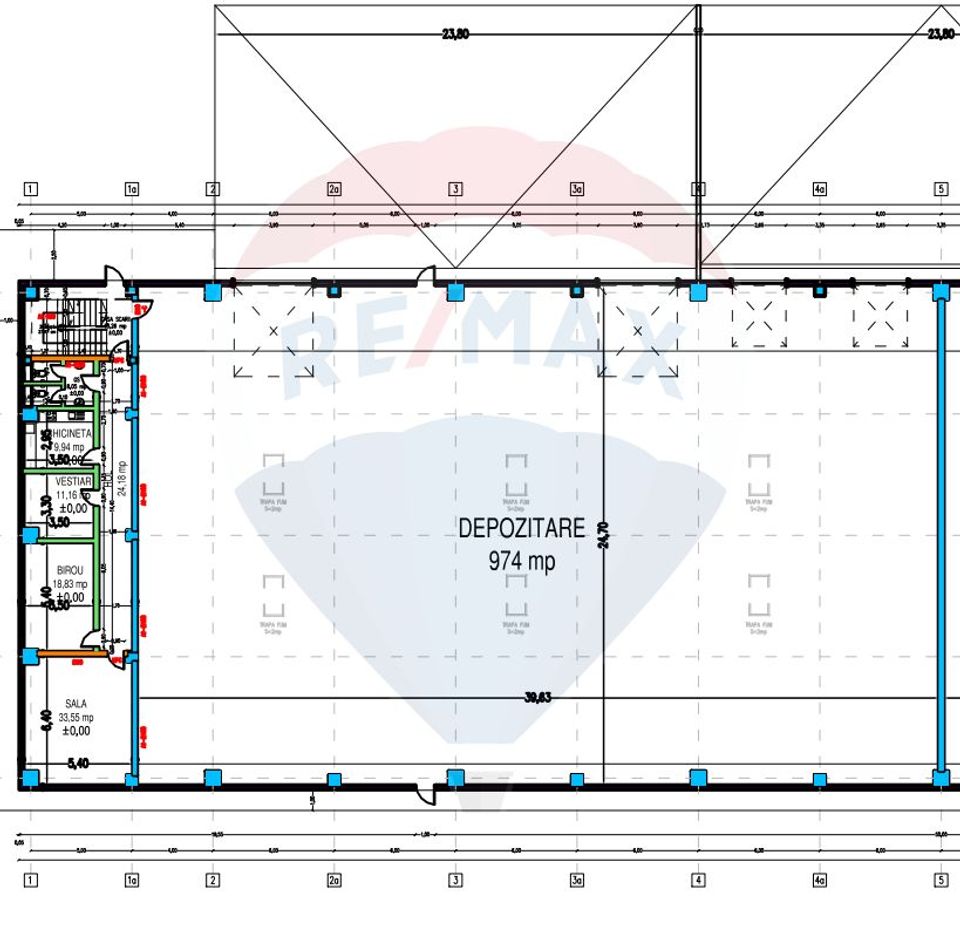 Spațiu industrial de 875mp de închiriat în zona Exterior Vest