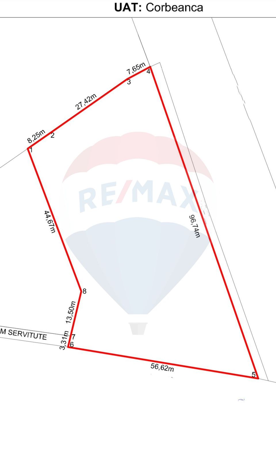 Teren 3,400mp Corbeanca / Strada Primaverii