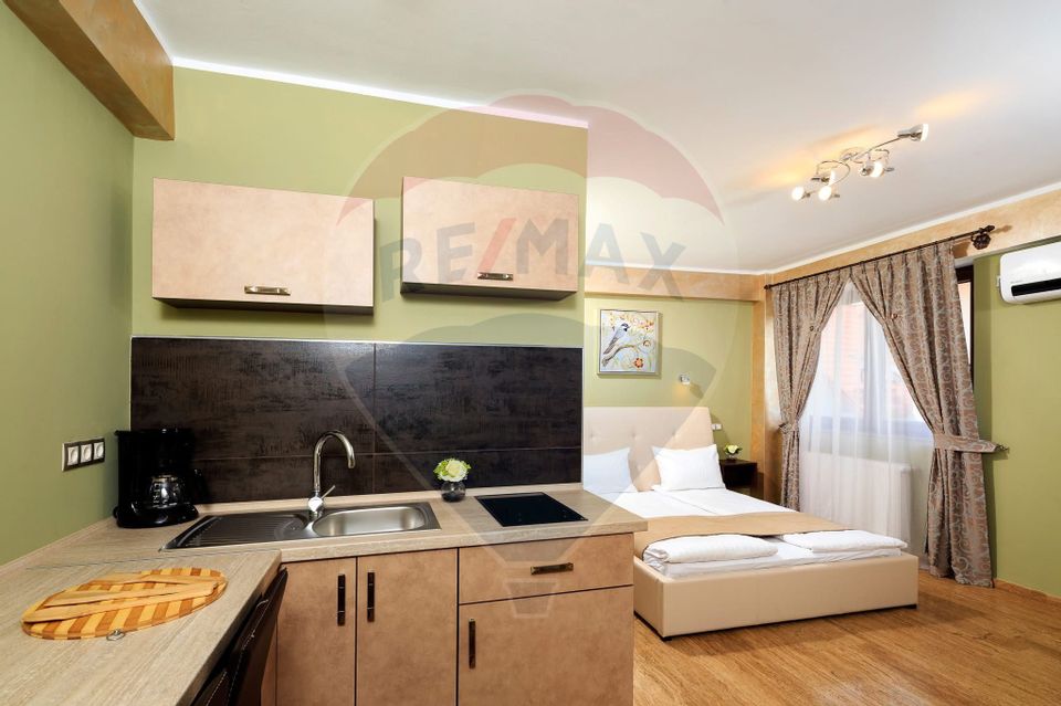 1 room apartment, elevator, central