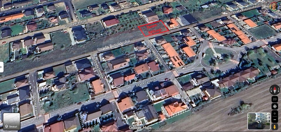 Teren intravilan 885mp de vânzare în Ghimbav – Cartierul Florilor