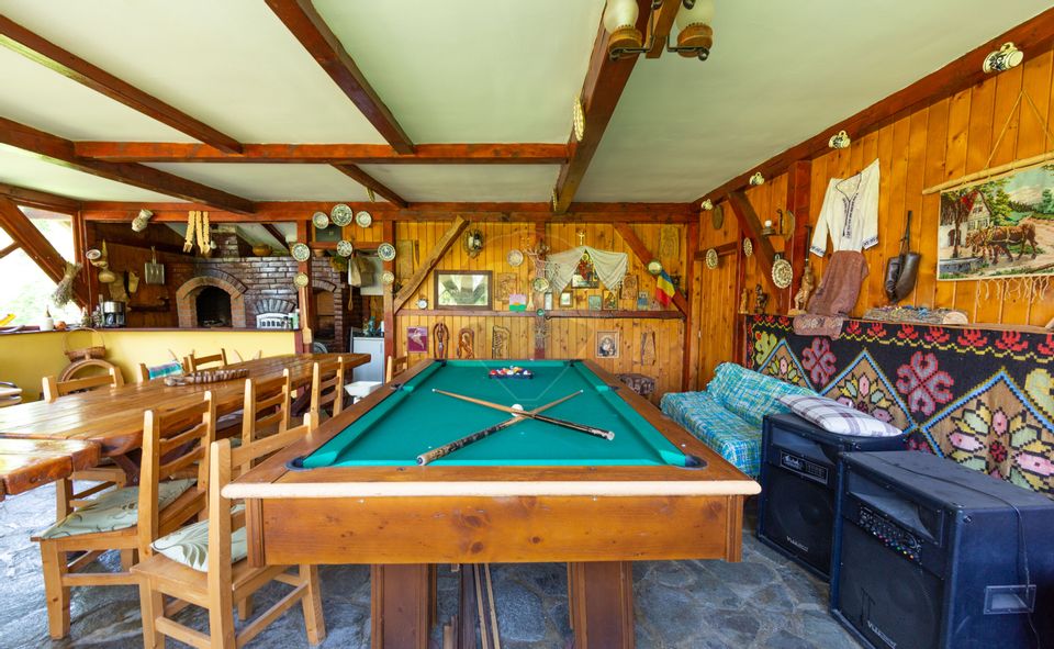 Casă spațioasă cu garaj dublu, foișor și curte amenajată