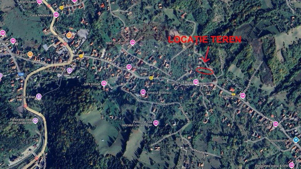 Comision 0% | Teren intravilan 1.890 mp | Bran | Zona Valea Portii