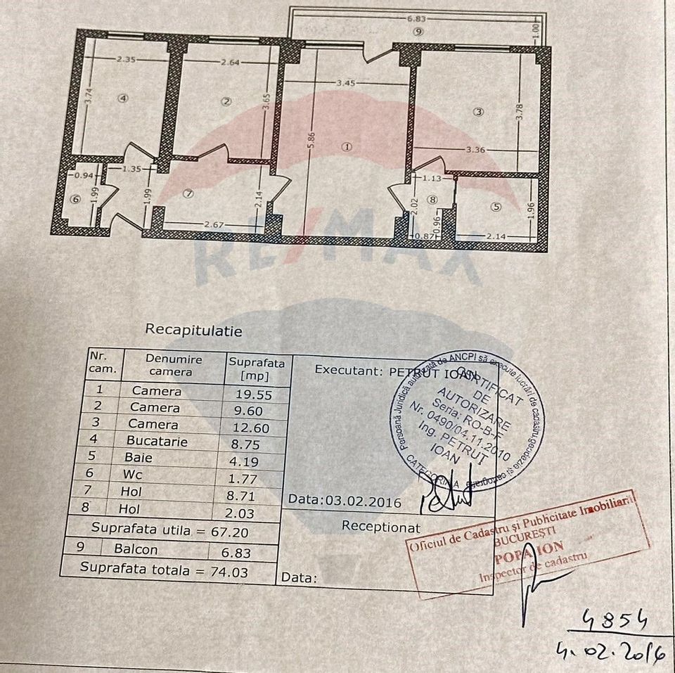 Apartament 3 camere de vanzare in zona Tineretului Timpuri Noi