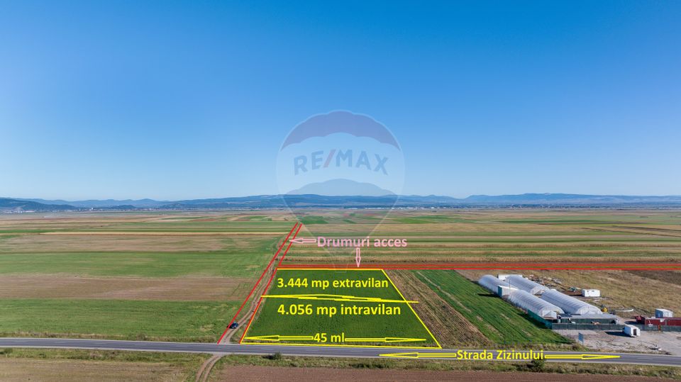 Teren comercial / industrial | 7,500mp Strada Zizinului | Tarlungeni