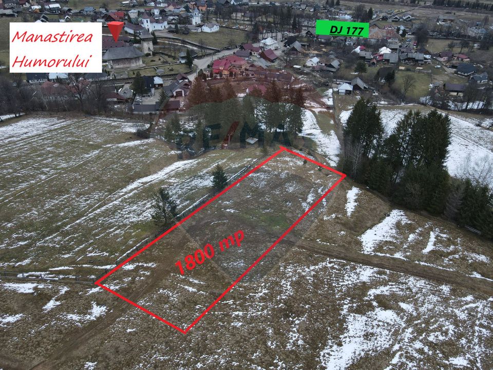 Teren 1,803mp Manastirea Humorului / Strada Stefan cel Mare