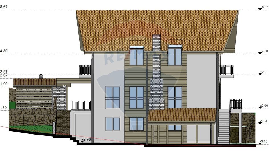 Casa noua, premium, cu panoramă superbă asupra orașului