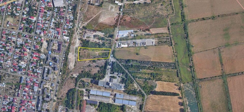 Industrial land 8560 SQM Oltenita / Calarasi Intrarea Street Calarasi