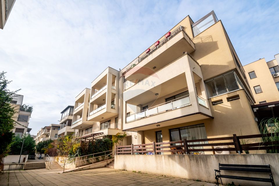 Apartament 3 camere, de vanzare, Perla Residence, Pipera, etaj 1