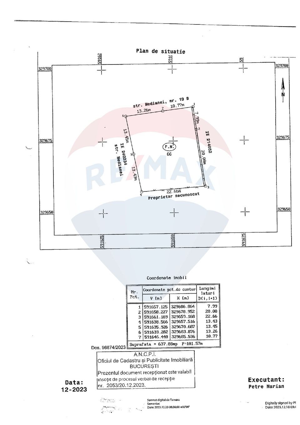 Land 638sqm Strada Medianei