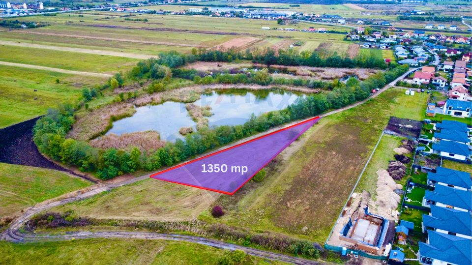 Teren intravilan 1350 mp – Jucu de Mijloc, lângă lac – ideal duplex