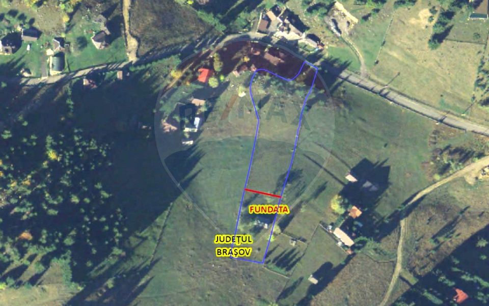 Teren de vis în Fundata 1934mp sau 3868mp, la înălțimea sufletului tău