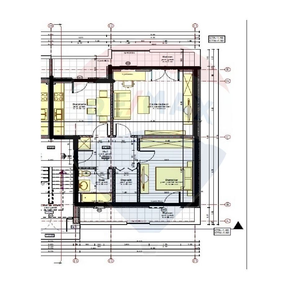 Apartament cu 3 camere de vânzare