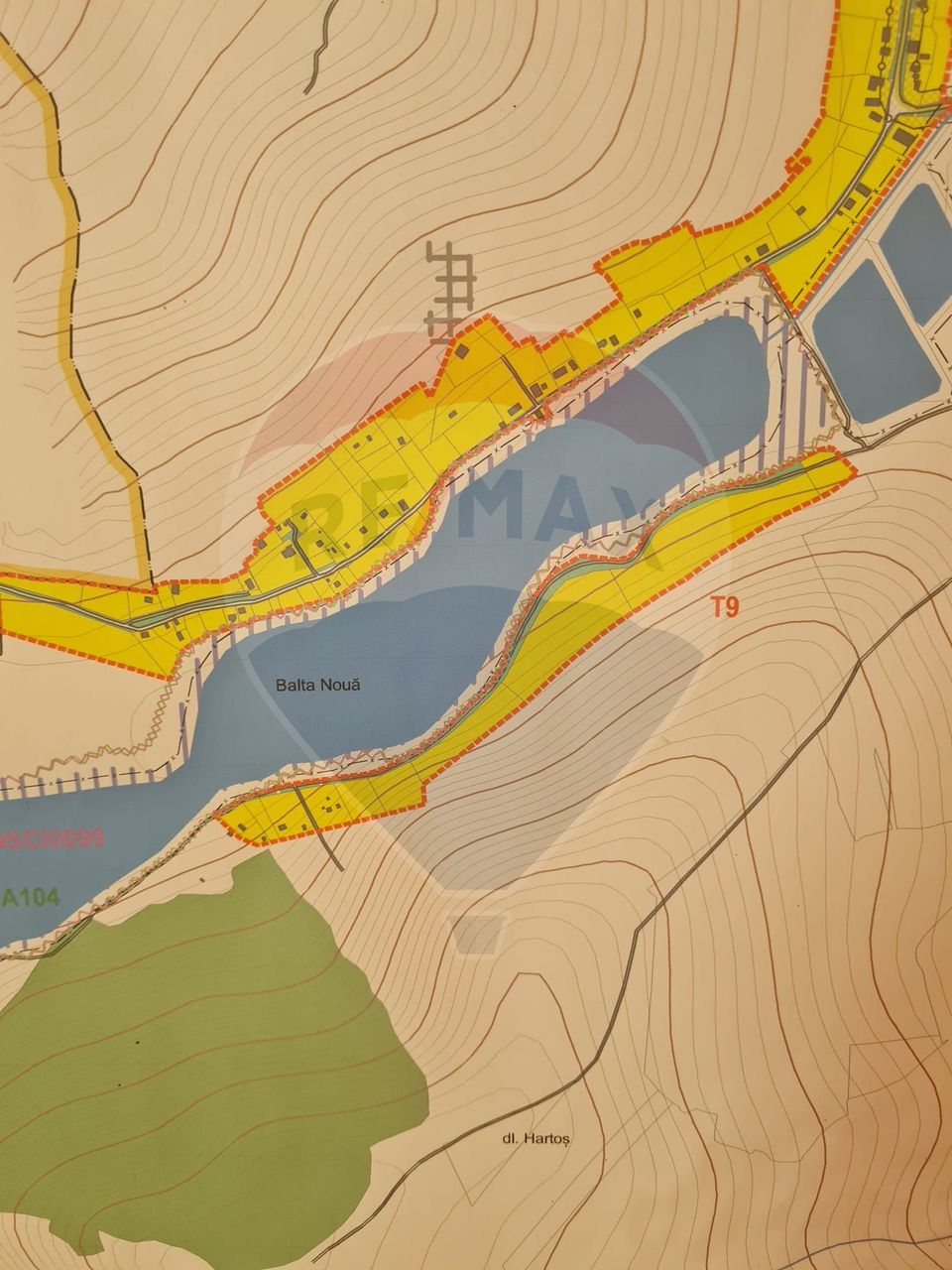 Teren 516mp, cu iesire la lac, cadastrat, ideal activități de agrement