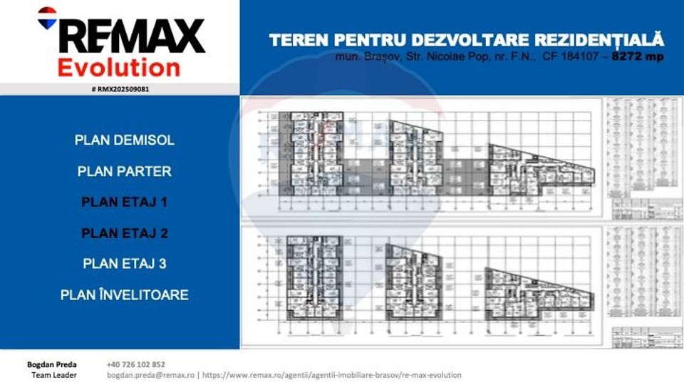 Teren pentru Dezvoltare Rezidențială – COMISION 0%