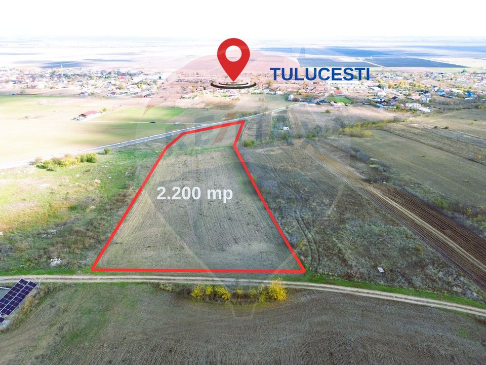 Teren de Vanzare Tulucesti. Potential Logistic, Rezidential 2.200mp